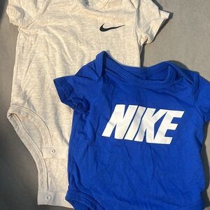 Nike Infant Bodysuit Duo in Cream and Blue
